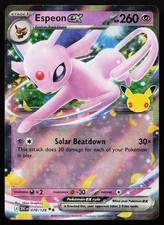 Carta Pokemon Espeon ex 070/128 Holo Ultra Rara Celebrazione 30°