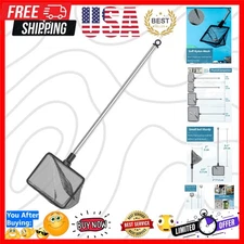 Compact Fish Net with Extendable 9-24 Inch Handle for Easy Catching & Transfer