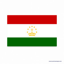 Tajikistan Flag Sticker Decal Car Bumper Truck Motorcycle Vinyl 5x3 USA Made