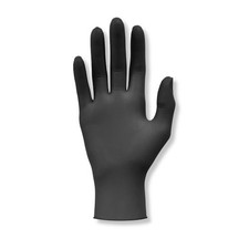 Head Gear Nitrile Disposable Gloves ? Powder-Free Black Medium (Box of 100)