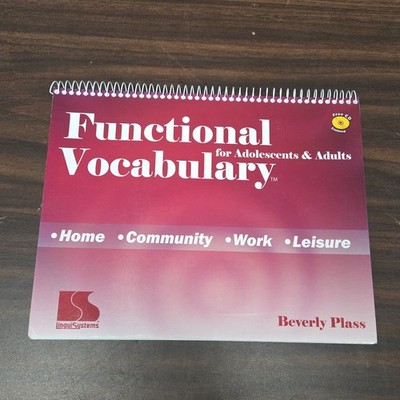 Functional Vocabulary for Adolescents & Adults - Spiral Bound Never Used