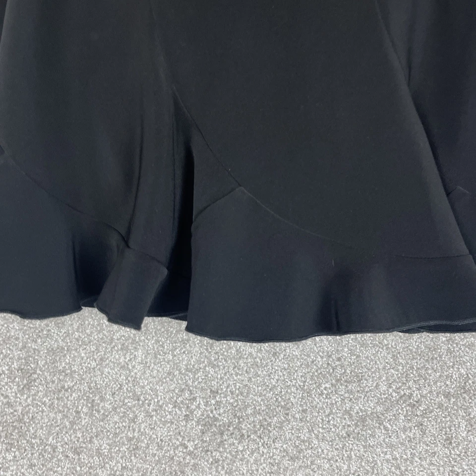 Falda Casa Blanca Mercado Negro Mujer 4 Negra Acampanada Cremallera Lateral Hasta la Rodilla- 2878* Foto 3 de 4