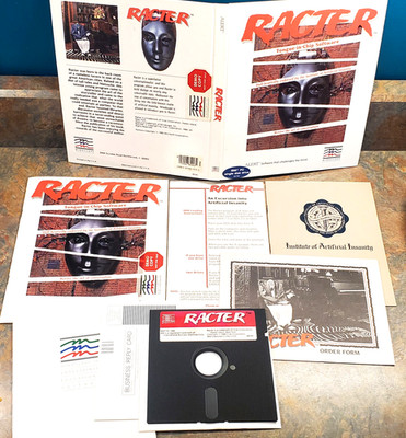 Racter Tongue in Chip Software 5.25'' Floppy Rare Demo Version IBM PC DOS 1984 GC