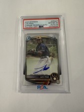 LUIS PENA 2025 BOWMAN CHROME 1ST AUTOGRAPH BASE BREWERS AUTO PSA 10 Q0902