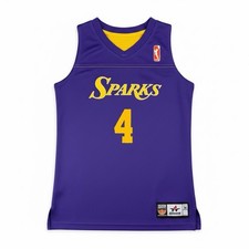Los Angeles Sparks WNBA Youth Medium Reversible Jersey #4 Alleson Purple Gold