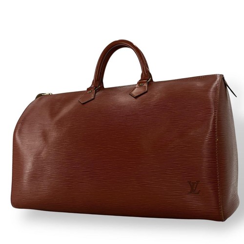 Louis Vuitton Boston Bag Speedy 40 Handbag Epi Leather Brown From Japan