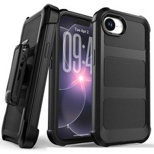For Apple iPhone 17e 16e Shockproof Case Heavy Duty Phone Cover / Hard Belt Clip