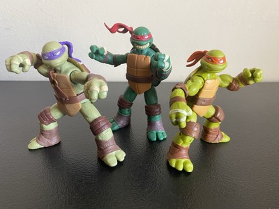 TEENAGE MUTANT NINJA TURTLES Action Figure Lot!  Raphael, Donatello, Mikey 2012