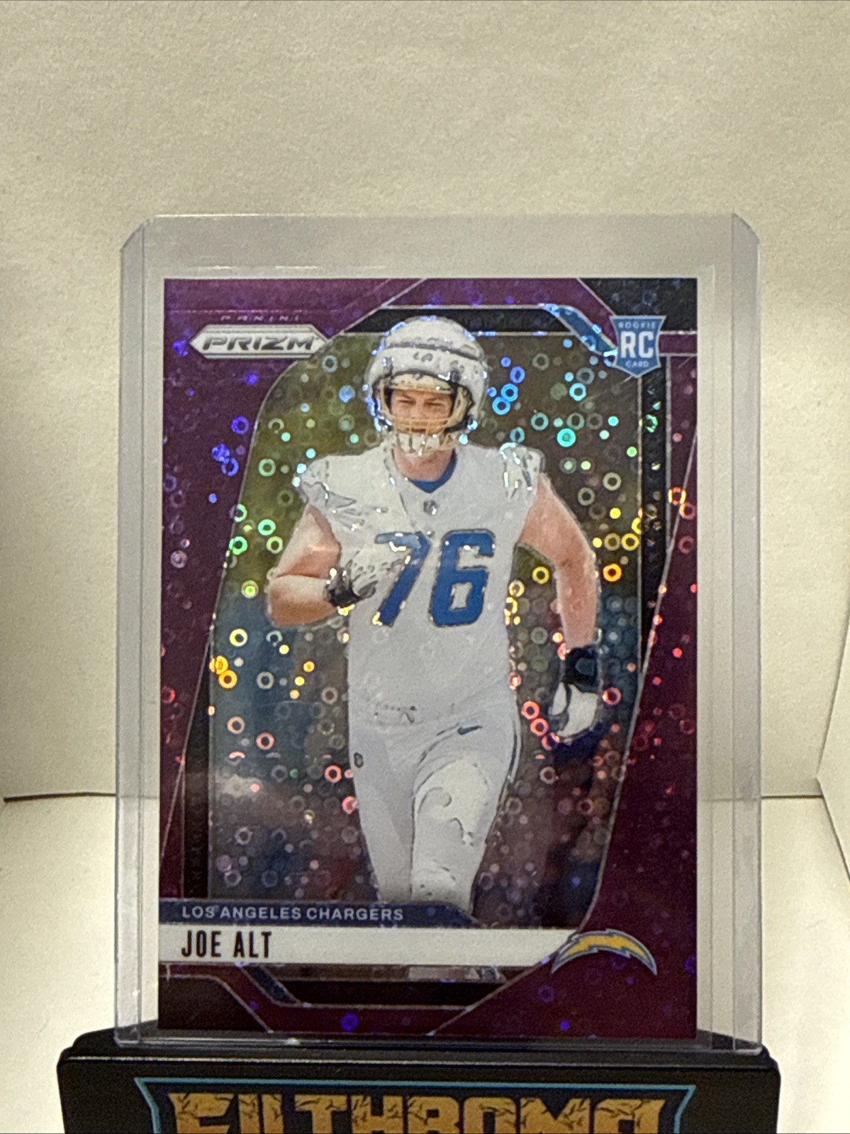 2024 Panini Prizm Rookies Joe Alt #353 Purple No Huddle Prizm /49 (RC)