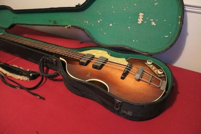 Hofner 500/1 Van Wouw Right Handed Bass 1961 - Sunburst  -  Beatles Guitar