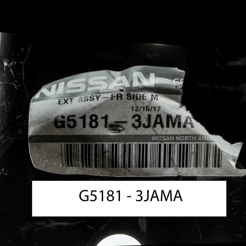 Riel lateral delantero izquierdo Nissan Pathfinder 2013-2020 OEM NUEVO G5181-3JAMA Foto 4 de 4