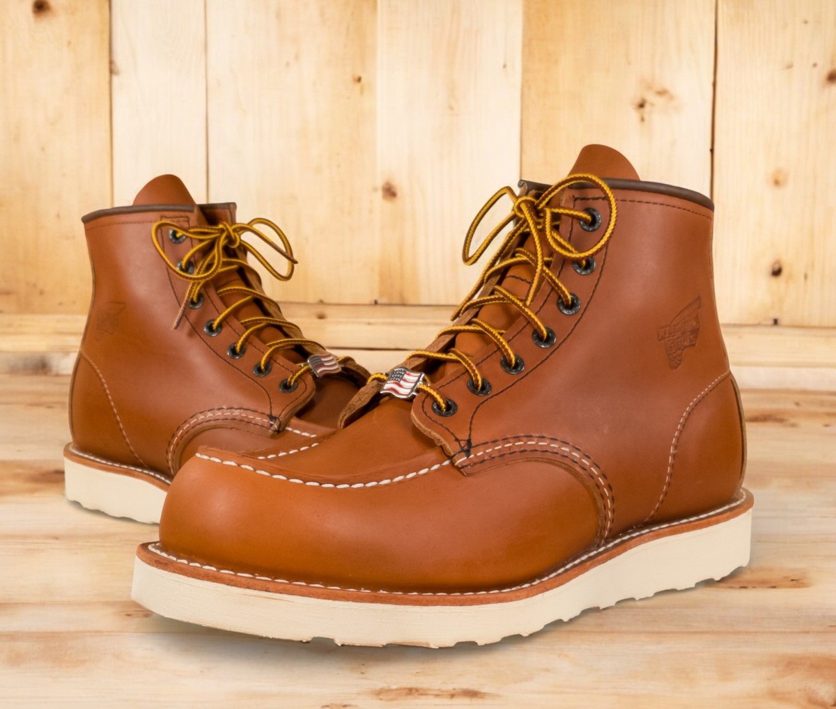 Red Wing 10875 Moc Toe Boots (USA) (Soft Toe) (LOC#2) | eBay