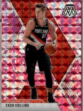 2019-20 Panini Mosaic #45 Zach Collins Camo Pink