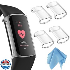 Fintie 4-Pack Case Compatible with Fitbit Charge 6/5 Not for Cha