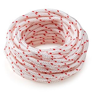 LETAYAR White with Red Dot Recoil Starter Rope 6.0mm x 10M 