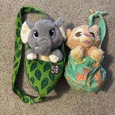 Disney Babies The Lion King NALA 10" Plush Blanket Pouch  Swaddle Baby Elephant