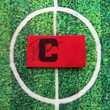 Dennis Cirkin Of England & Sunderland Signed Captain Armband wCOA