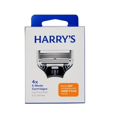 Harry's Men's Razor Blades 4 Count -5 Blade Cartridges Refills
