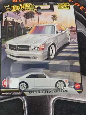 Hot Wheels Premium New 1989 Mercedes-Benz 560 Sec AMG White Color Boulevard 2026