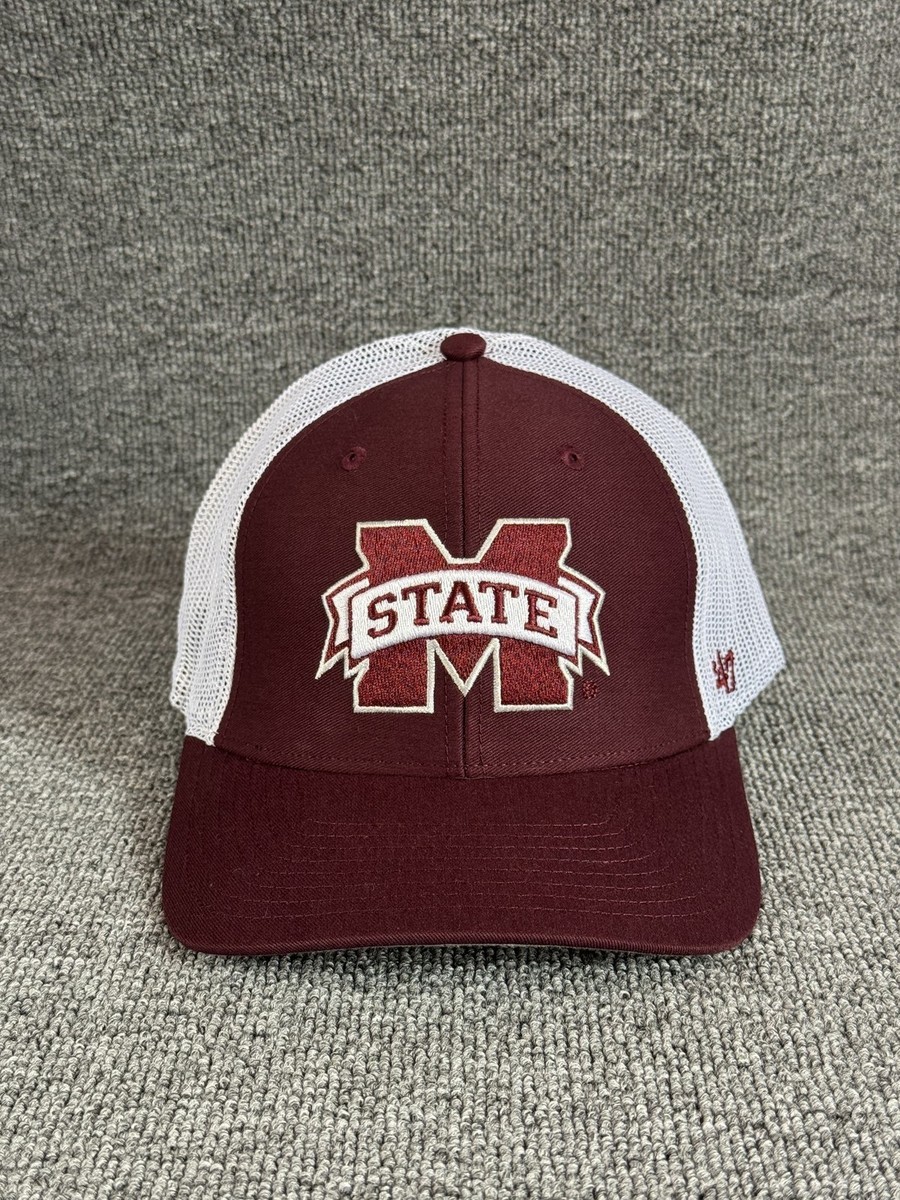 '47 Brand Mississippi State Trucker Snapback Maroon White One Size Hat