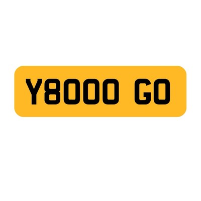 YOO GO - PRIVATE PLATE - REGISTRATION - BARGAIN