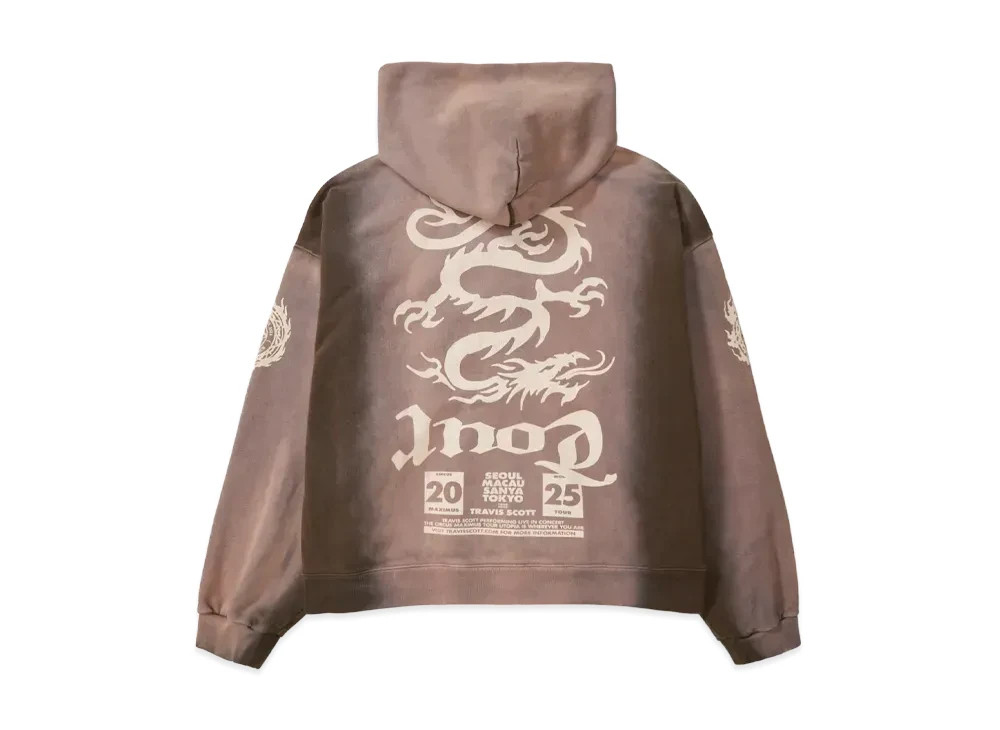 Travis Scott Cactus Jack Maximus Dragon Zip Hoodie 