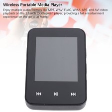 MP4 MP3 Music Player with Support 64GB Memory Card Portable Wireless