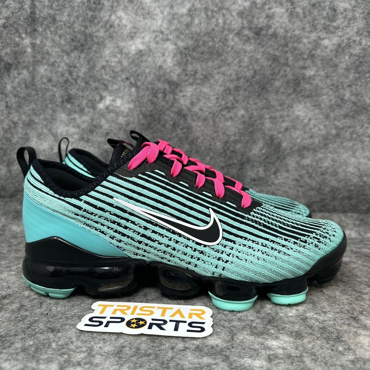 Nike Air VaporMax Flyknit 3 Shoes GS 7Y South Beach Pink Turquoise  BQ5238-300 | eBay