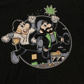 JAY & SILENT BOB Super Mario Bros. T-Shirt Kevin Smith TEE SHIRT NES Size Large