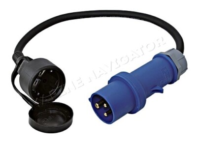 Adapter Cable ''TWIST'' 0.5m CEE Plug Schuko Socket 230V 16A