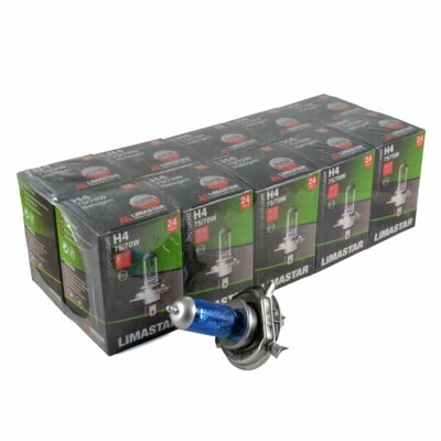 H4 24V 100/90W Xenon White Halogen Headlight Bulbs 6000k HGV Truck