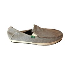 Sanuk Men's Randolph Black / Natural Slip On Loafers Shoes SMF10240 Size 9