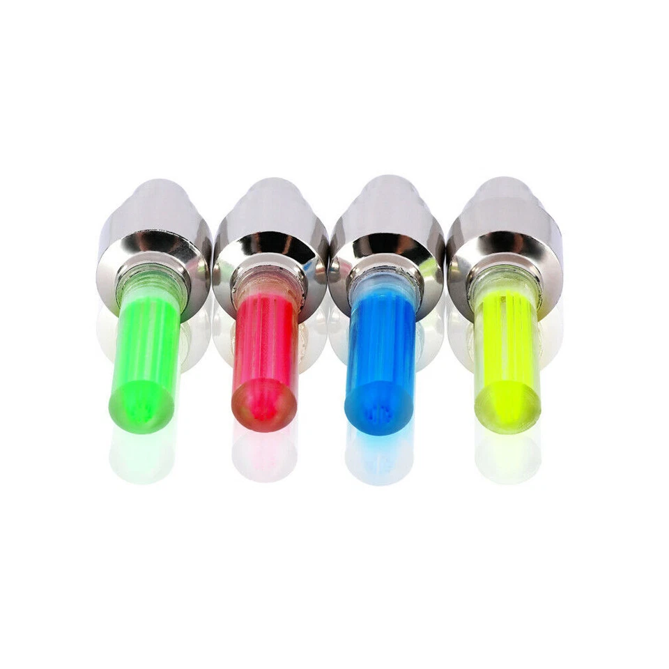 LED Flash Light Valve Stem Caps For Car Bike Bicycle Wheel Tire Valve Dust Caps, — 第 4/4 张图片