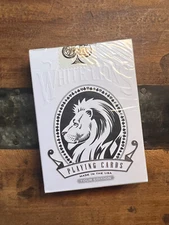 White Lions Reverse Tour Edition Playing Card Deck David Blaine Sealed 1️⃣3️⃣🍀