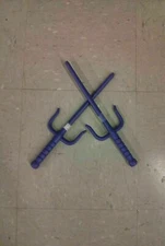 Blue Plastic Sai Pair Weapon Martial Arts Training Karate Ninja Turtles Raphael