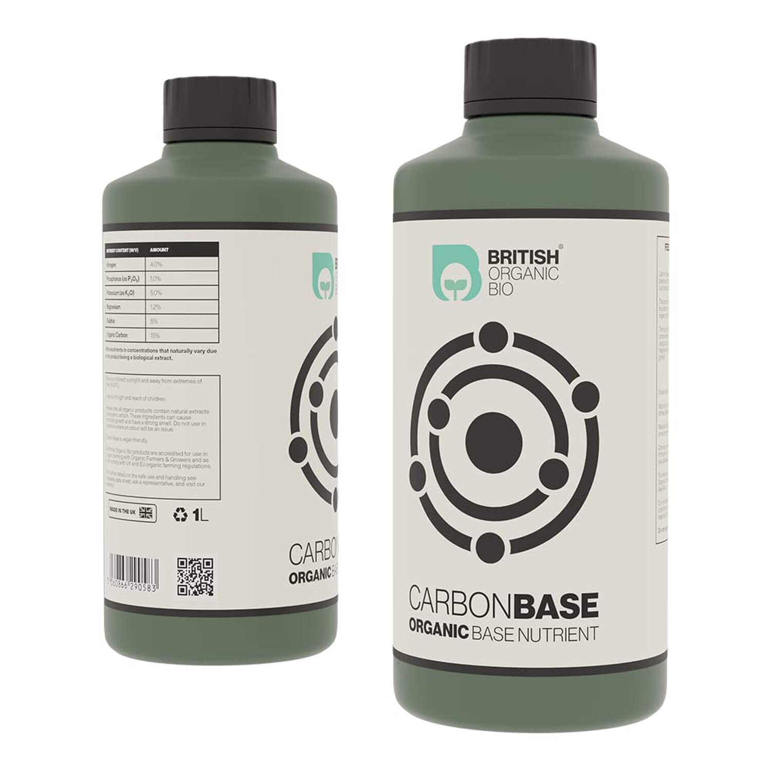 British Organic Bio Carbon Base Organic Base Nutrient 1L