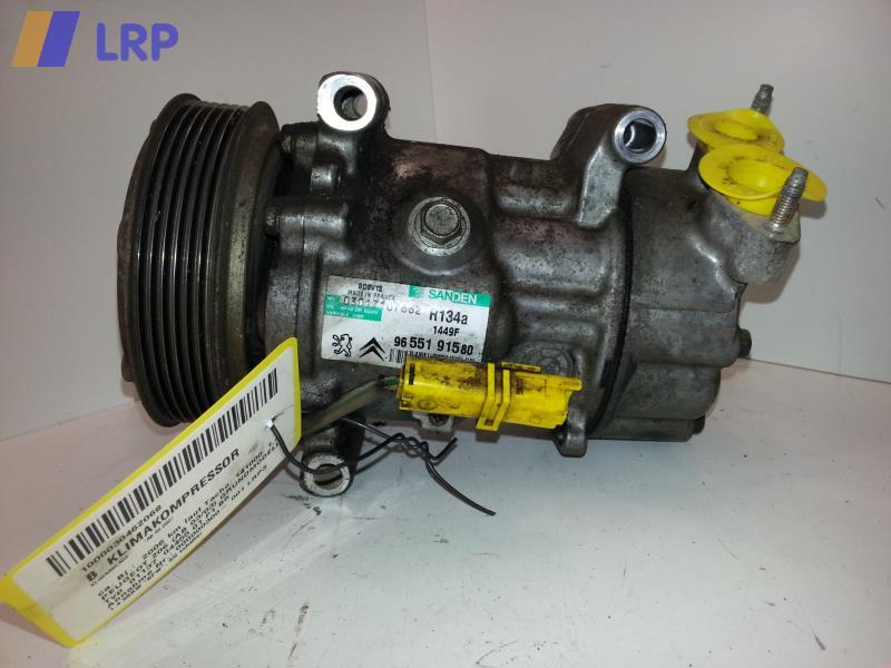 Peugeot 206 BJ: 2006 Klimakompressor 9655191580 SANDEN | eBay