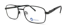 NEW MODERN OPTICAL MISSION GUNMETAL MEN AUTHENTIC EYEGLASSES FRAMES 54-18-140