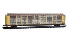 N Scale Micro-Trains #111 44 450 CSX 89' Tri-Level Closed Autorack Weathered 