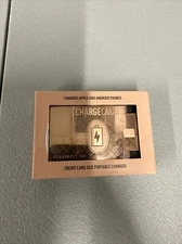 NEW Aquavault Charge Card Portable Phone Charger & Power Bank. Rose Gold