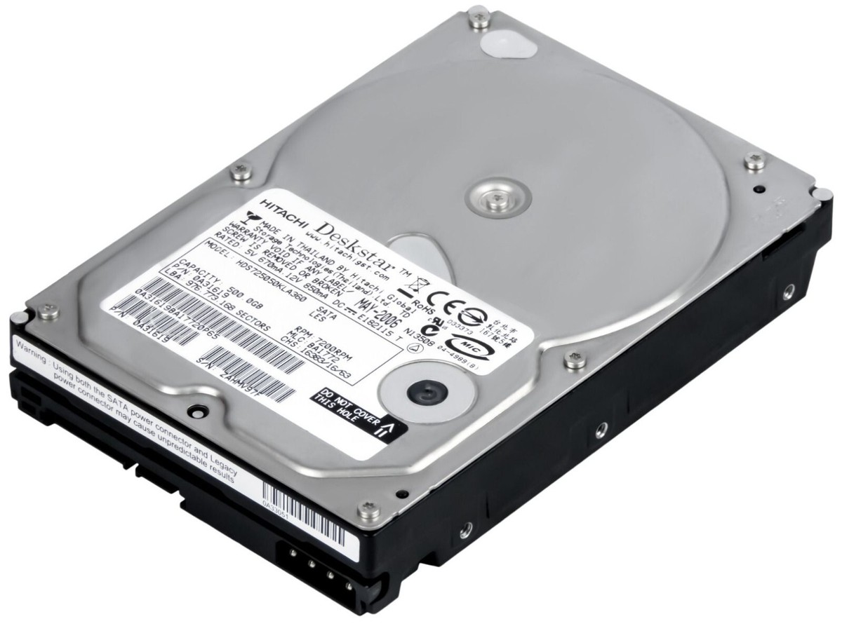 Hitachi Deskstar HDS725050KLA360 E7K500 500GB 7200RPM SATA II