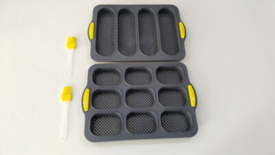 Silikon-Baguette-Backform Set, 3-teilig – Antihaftbeschichtet Für Knuspriges Französisches Brot