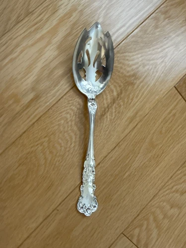 International Pansy sterling pierced spoon