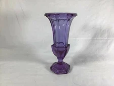 Translucent Purple Crystal Table Vase 1957 Decor Color Changes in the Evening 