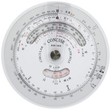 Concise 100843 Ruler Circular Slide Rule Weight Calculator Diameter 106mm NEW