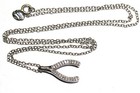 New 925 sterling silver .06ct SI1 H diamond Wishbone pendant necklace 1.9g 18" — photo 5