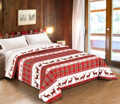 CERVI LIVIGN Red Square Half Scottish Double Double Winter Quilt