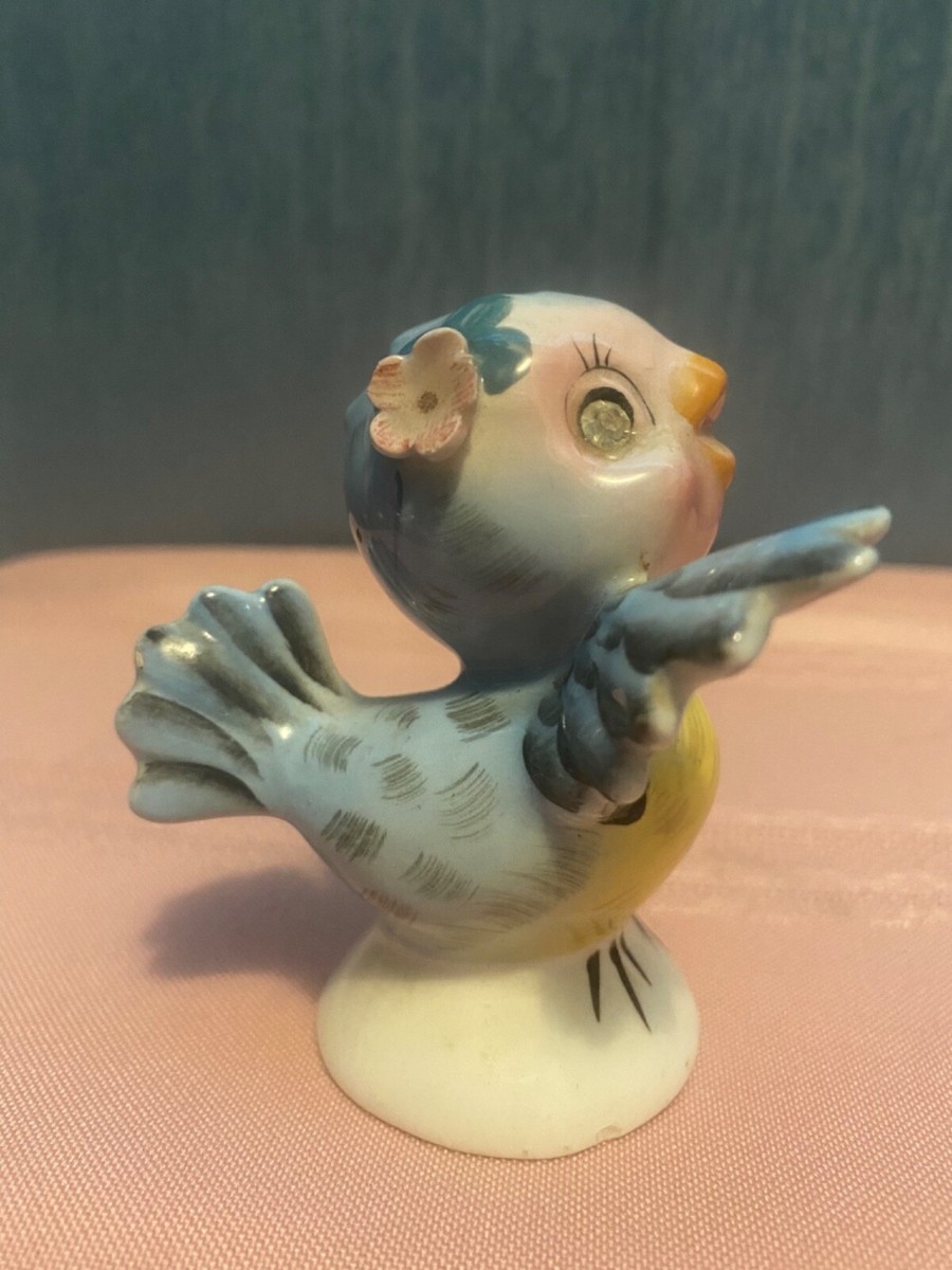 美品！ レフトン ブルーバード ソルト&ペッパー Vtg LEFTON MR. & MRS. BLUEBIRD SALT & PEPPER SHAKERS
