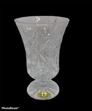 BLOCK 24% Full Lead Crystal Pedestal Vase.