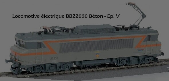 Locomotive BB 22308 Béton Roco 62468 echelle HO 1/87